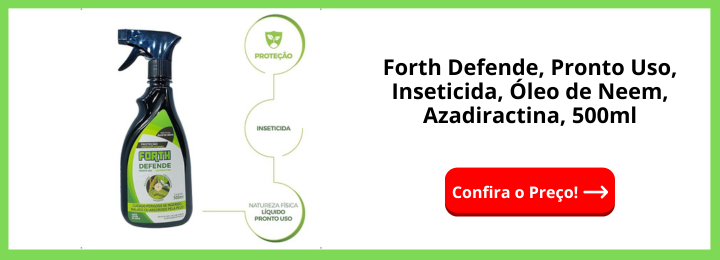 Forth Defende, Pronto Uso, Inseticida, Óleo de Neem, Azadiractina, 500ml