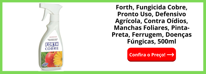 Forth, Fungicida Cobre, Pronto Uso, Defensivo Agrícola, Contra Oídios, Manchas Foliares, Pinta-Preta, Ferrugem, Doenças Fúngicas, 500ml