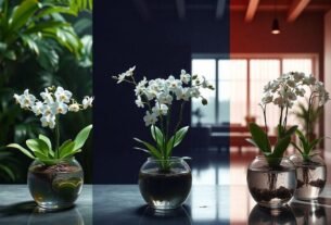 rega adequada de orquídeas