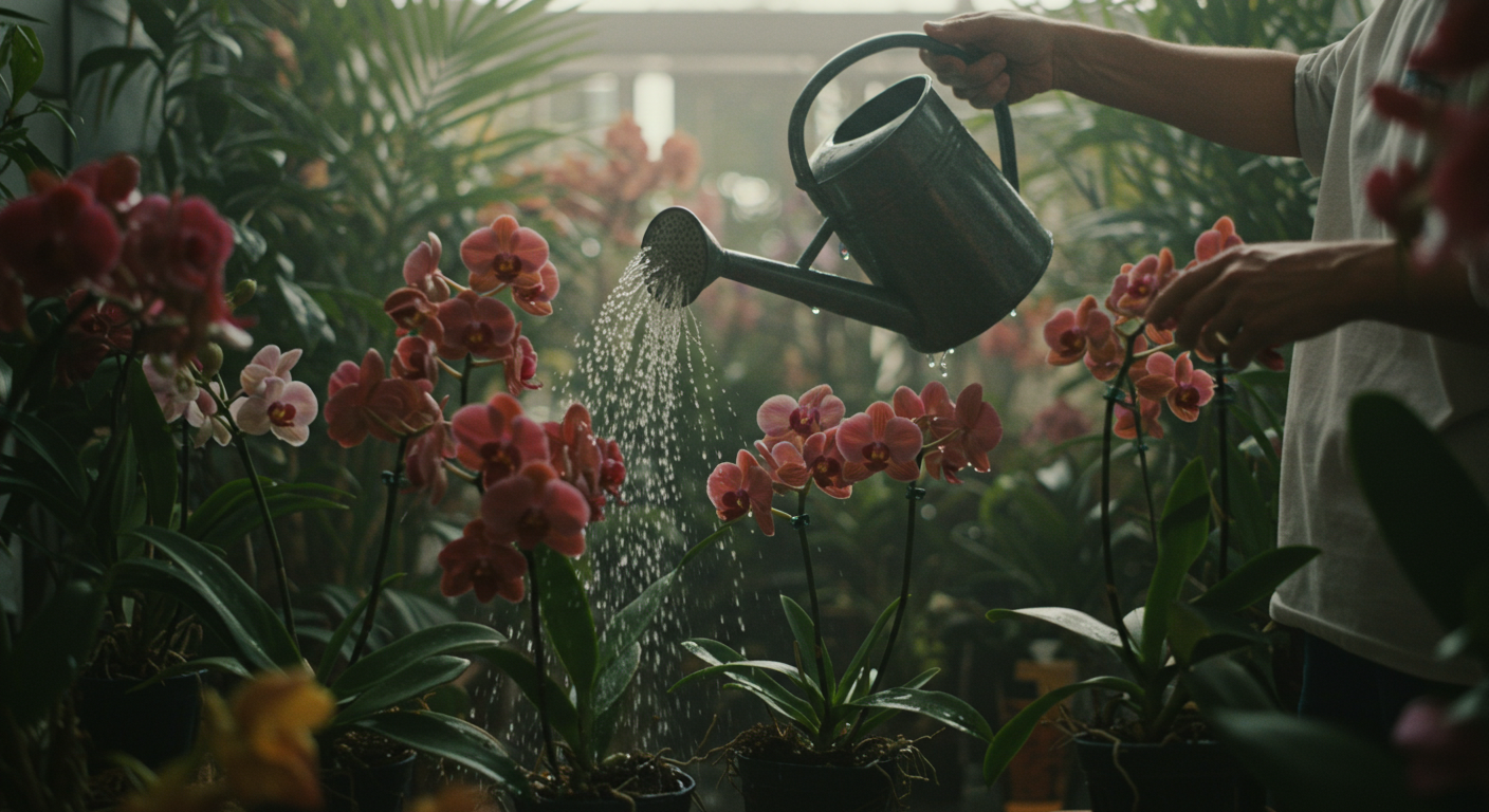 Melhores práticas de rega para orquídeas no verão